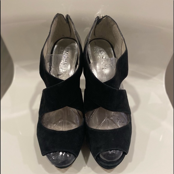 Michael Kors Elena black suede stiletto heels - Picture 6 of 8